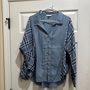 Blu Pepper Navy Striped Shirt